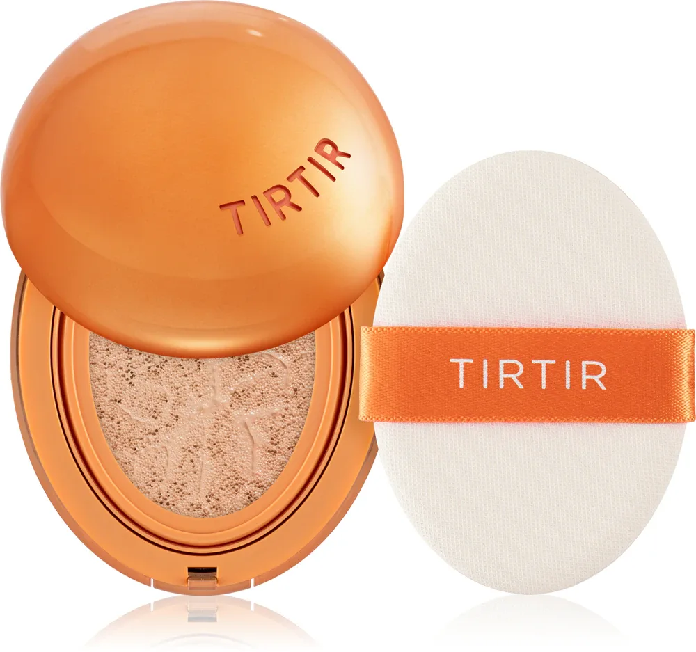 TIRTIR Mask Fit AI Fliter Cushion - Тональная основа с матовым покрытием в губке - долговременный подклад, 18 г, оттенок 21N Ivory
