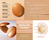TIRTIR Mask Fit AI Fliter Cushion - Тональная основа с матовым покрытием в губке - долговременный подклад, 18 г, оттенок 24N Latte — фото 3