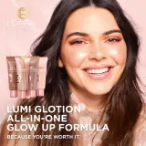 L’Oreal Paris Lumi Glotion - Кремовый осветляющий увлажняющий хайлайтер оттенок 903 Medium Glow, 40 ml — фото 8