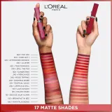 L’Oreal Paris Infaillible Matte Resistance - Матовая увлажняющая помада оттенок 240 Road Tripping, 5 ml — фото 8