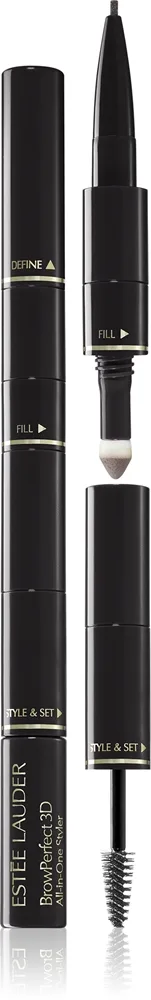 Estee Lauder BrowPerfect 3D All-in-One Styler - Карандаши для бровей 3 в 1 оттенок Blackened Brown, 2 g