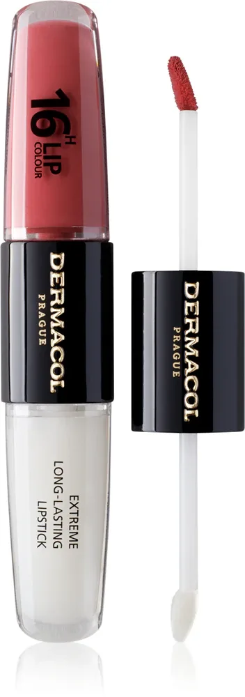 Dermacol 16H Lip Colour - Долговременная помада и блеск для губ, 2 мл, оттенок 01 Bella Aura
