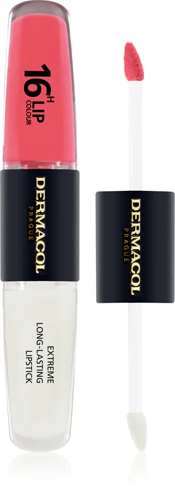 Dermacol 16H Lip Colour - Долговременная помада и блеск для губ, 2 мл, оттенок 26