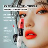 Dermacol 16H Lip Colour - Долговременная помада и блеск для губ, 2 мл, оттенок 26 — фото 3