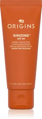 Origins GinZing Energy-Boosting Tinted Moisturizer - Крем для лица с эффектом омоложения SPF 40, 50 мл