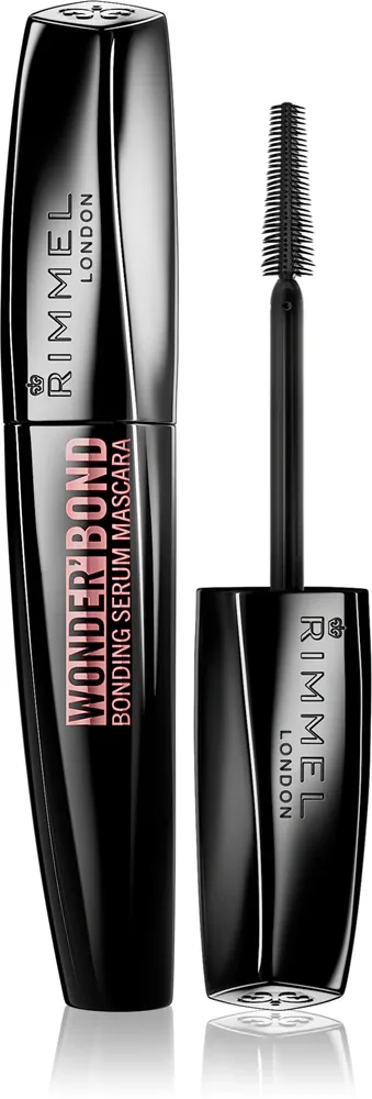 Rimmel Wonder Bond - Тушь для ресниц, утолщающая и удлиняющая тушь для ресниц для роста ресниц., 11 мл, оттенок Brown