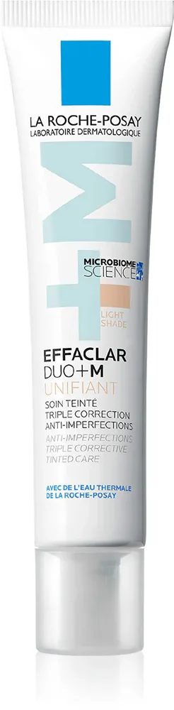 La Roche-Posay Effaclar DUO+M Unifiant - Легкий увлажняющий тонизирующий крем, 40 мл, оттенок Light