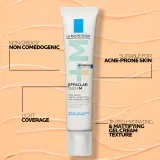La Roche-Posay Effaclar DUO+M Unifiant - Легкий увлажняющий тонизирующий крем, 40 мл, оттенок Light — фото 2