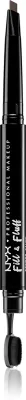 NYX Professional Makeup Fill & Fluff - Карандаши для бровей в стиле ручки, 0 г, оттенок 05 - Ash Brown