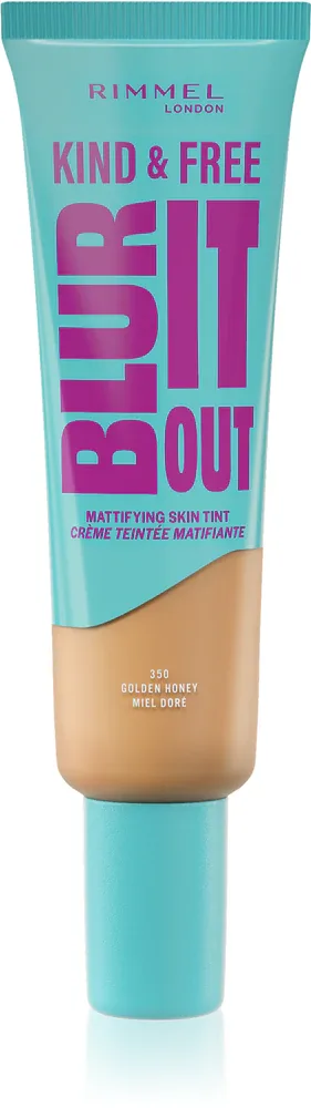 Rimmel Kind & Free Blur It Out - Легкий увлажняющий тональный крем, 30 мл, оттенок 350 Golden Honey