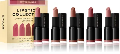 Revolution PRO Lipstick Collection - Набор помад, 5 шт, оттенок Matte Nude