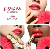 GUERLAIN KissKiss Shine Bloom - Блестящая помада, 3 г, оттенок 520 Love Bloom — фото 4