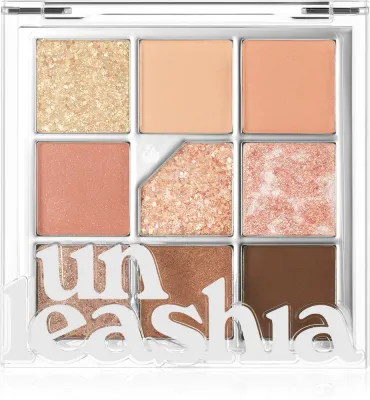 Unleashia Glitterpedia Eye Palette - Тени для век, 6 г, оттенок No.3 All of Coral Pink