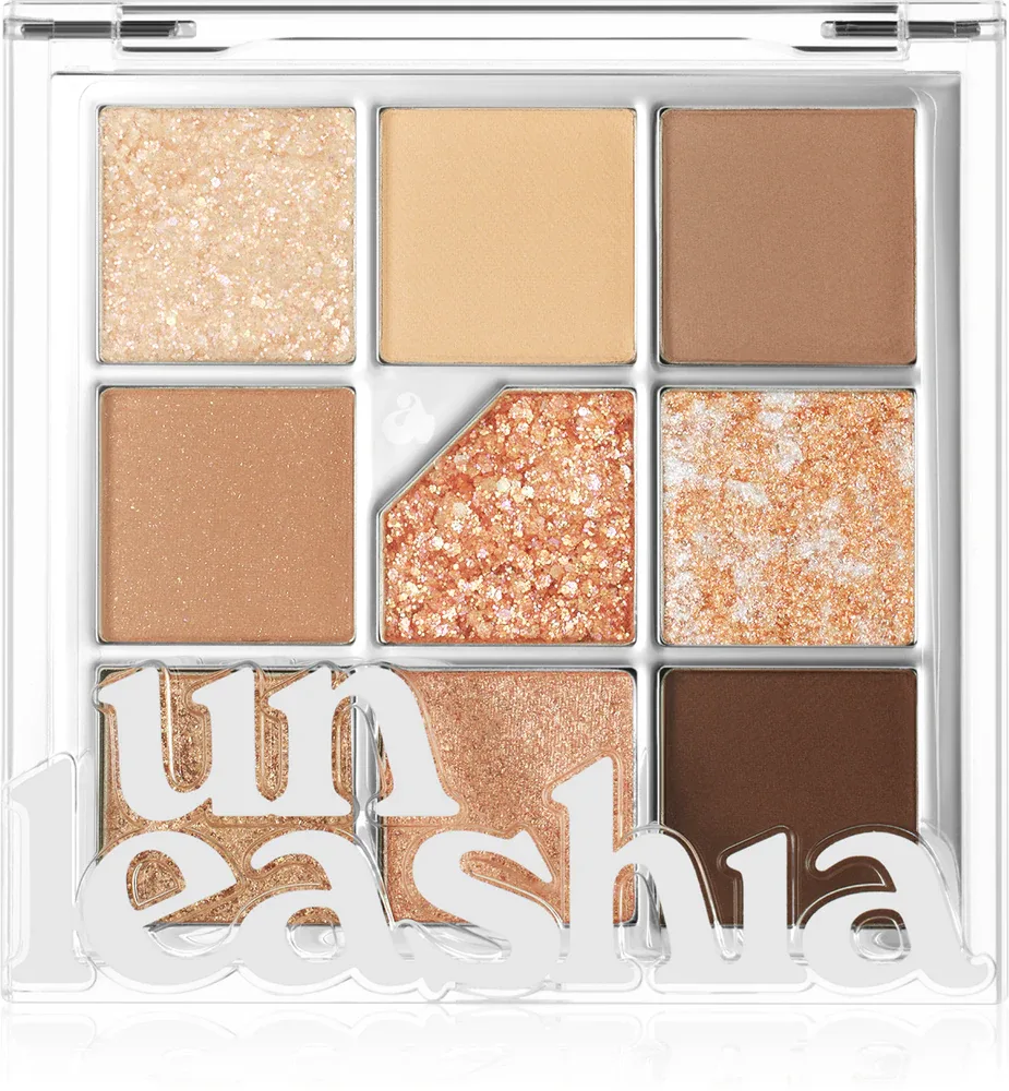 Unleashia Glitterpedia Eye Palette - Тени для век, 6 г, оттенок No.2 All of Brown
