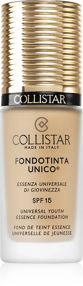 Collistar Unico Foundation - Тональный флюид с защитой SPF 15, омолаживающий, 30 мл, оттенок 1N Ivory