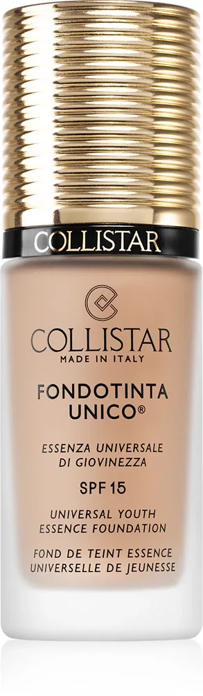 Collistar Unico Foundation - Тональный флюид с защитой SPF 15, омолаживающий оттенок 3R Rosy Beige, 30 ml