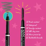 NYX Professional Makeup Micro Brow Pencil - Карандаши для бровей, 0 г, оттенок 7.5 Grey — фото 2