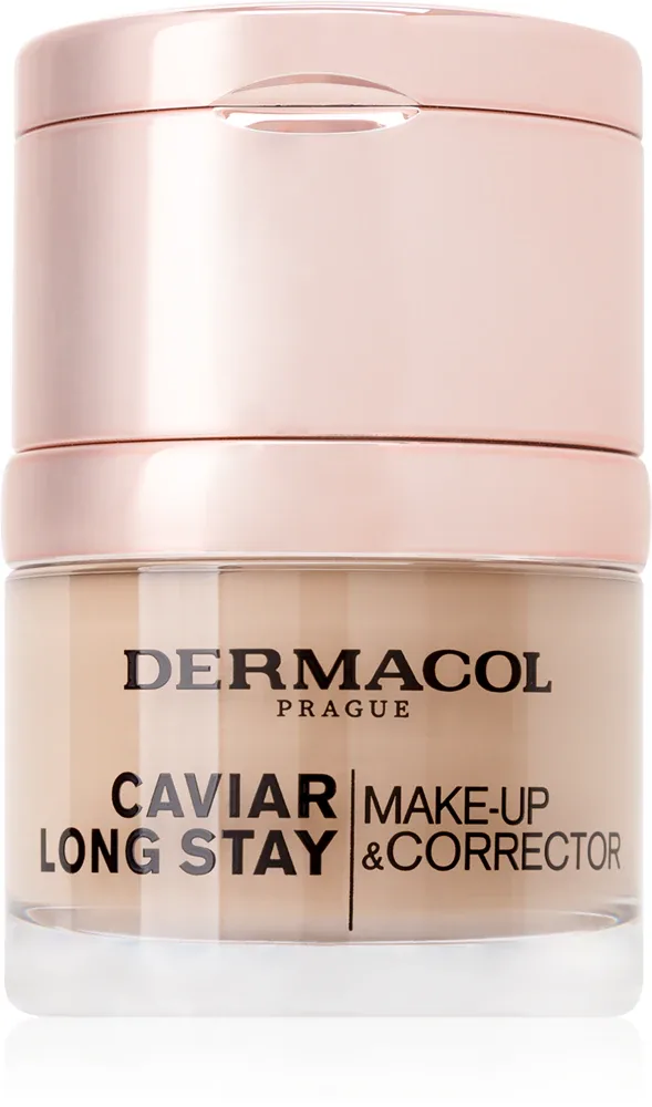 Dermacol Caviar Long Stay - Тональная основа с экстрактом икры и улучшающим корректором, 30 мл, оттенок 4 Tan