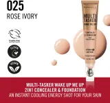 Rimmel Multi-Tasker Wake Me Up - Подклад и корректор с эффектом осветления, 20 мл, оттенок 25 Rose Ivory — фото 3