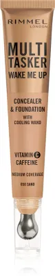 Rimmel Multi-Tasker Wake Me Up - Подклад и корректор с эффектом осветления, 20 мл, оттенок 50 Sand