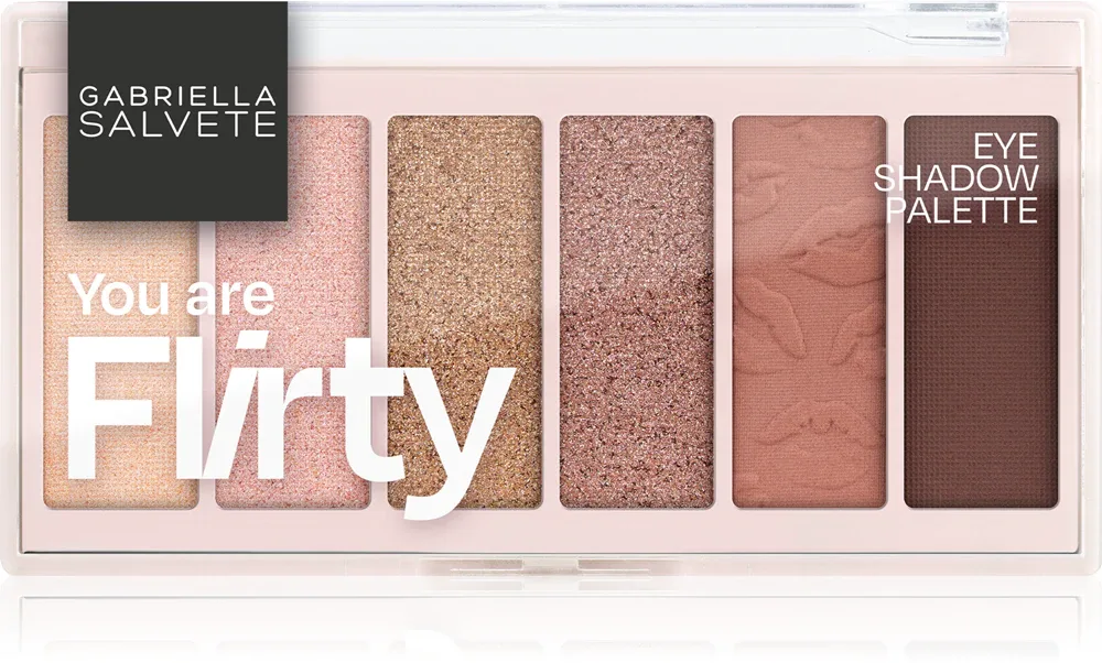 Gabriella Salvete Eyeshadow 6 Shades Palette - Палетка теней для век: палетка теней для век, 12 г, оттенок You are Flirty