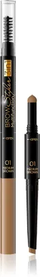Eveline Cosmetics Brow Styler - Точный карандаш для бровей 3 в 1, 1 г