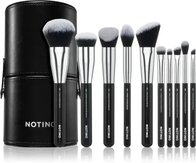 Notino Makeup Brushes Advanced Professional Make-Up Brush Set - Набор кистей с чехлом, 10 шт