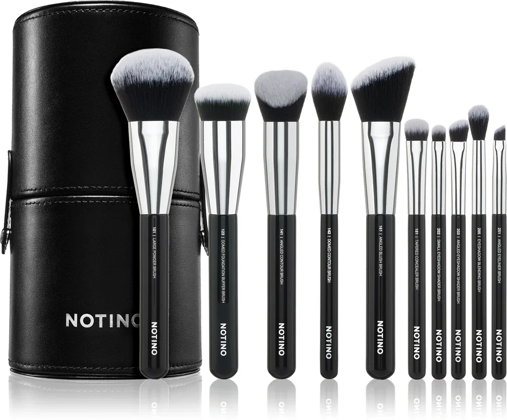 Notino Makeup Brushes Advanced Professional Make-Up Brush Set - Набор кистей с чехлом, 10 szt.