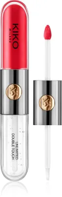 KIKO Milano Unlimited Double Touch - стойкая жидкая помада, 6 мл, оттенок 109 Strawberry Red