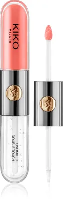 KIKO Milano Unlimited Double Touch - стойкая жидкая помада, 6 мл, оттенок 113 Satin Coral 6 мл (KKM03524)