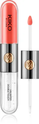 KIKO Milano Unlimited Double Touch - стойкая жидкая помада, 6 мл, оттенок 114 Orange Red