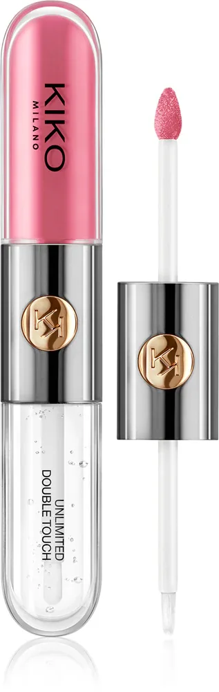 KIKO Milano Unlimited Double Touch - стойкая жидкая помада, 6 мл, оттенок 119 Rhododendron Pink