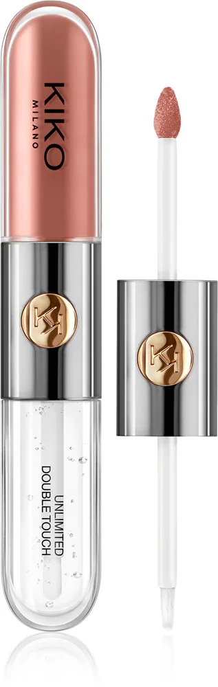 KIKO Milano Unlimited Double Touch - стойкая жидкая помада, 6 мл, оттенок 103 Natural Rose