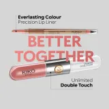 KIKO Milano Unlimited Double Touch - стойкая жидкая помада, 6 мл, оттенок 118 Orchid — фото 7