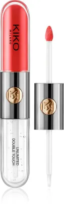 KIKO Milano Unlimited Double Touch - стойкая жидкая помада, 6 мл, оттенок 115 Fire Red