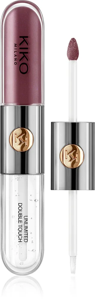 KIKO Milano Unlimited Double Touch - стойкая жидкая помада, 6 мл, оттенок 123 Satin Grape
