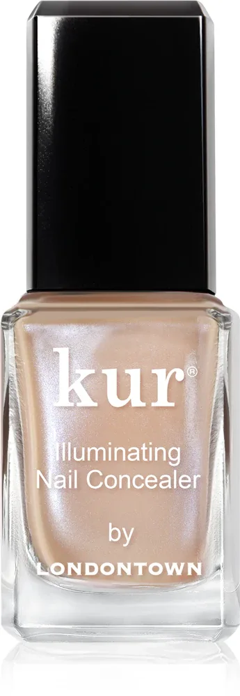 LONDONTOWN Kur Illuminating Nail Concealer - Светящийся лак для ногтей, 12 мл, оттенок Bare