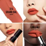 DIOR Rouge Dior - Помада для губ с долгим сроком носки, флакон с возможностью пополнения., 3 г, оттенок 314 Grand Bal Velvet — фото 2