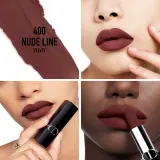 DIOR Rouge Dior - Помада для губ с долгим сроком носки, флакон с возможностью пополнения., 3 г, оттенок 400 Nude Line Velvet — фото 2