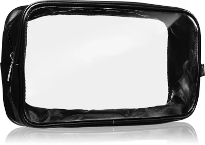 Notino Travel Collection Large Clear Organizer - Прозрачная косметичка L Black 26x14x8,5 cm, 1 шт