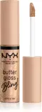 NYX Professional Makeup Butter Gloss Bling - Блеск для губ с блестящими частицами, 8 мл, оттенок 01 Bring The Bling — фото 1