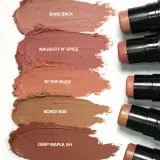 Nudestix Nudies Matte - Многофункциональный косметический продукт для макияжа глаз, губ и лица, 7 г, оттенок Deep Maple Eh — фото 4