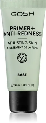 Gosh Primer Plus + - База под макияж, уменьшающая покраснения, 30 мл