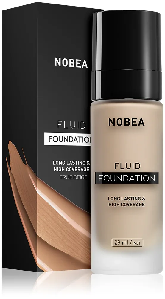 NOBEA Day-to-Day Fluid Foundation - Тональная основа: Трвалый подклад, 28 мл, оттенок 06 True beige