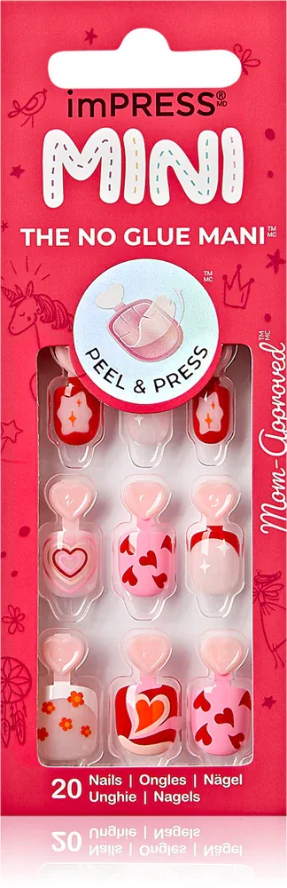 KISS imPRESS Mini - Самоклеящиеся искусственные ногти, 28 szt.