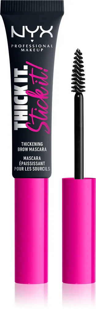 NYX Professional Makeup Thick it Stick It Brow Mascara - Тушь для бровей оттенок 08 - Black, 7 ml