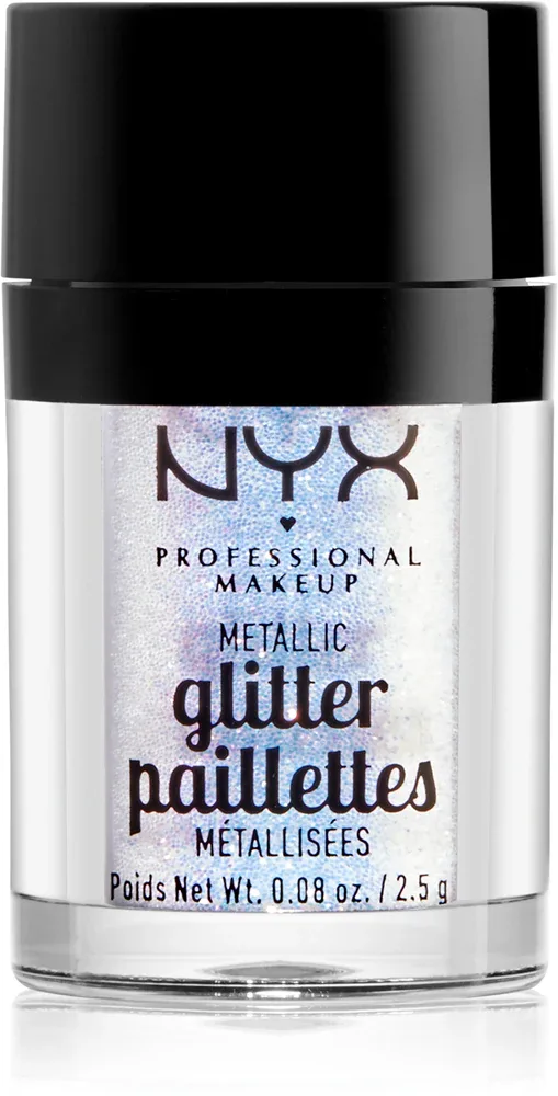 NYX Professional Makeup Glitter Goals - Металлический брокат для лица и тела, 2 г, оттенок 05 Lumi-lite