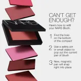 NARS NEW Blush - Долговременная румяна для щек, 4 г, оттенок BEHAVE — фото 6