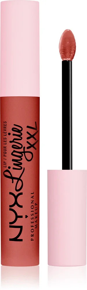 NYX Professional Makeup Lip Lingerie XXL - Жидкая матовая помадка, 4 мл, оттенок 06 - Peach flirt
