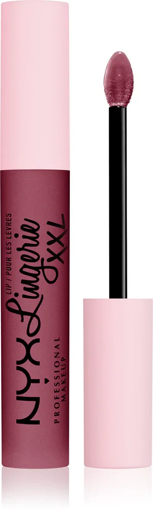 NYX Professional Makeup Lip Lingerie XXL - Жидкая матовая помадка, 4 мл, оттенок Bust ed